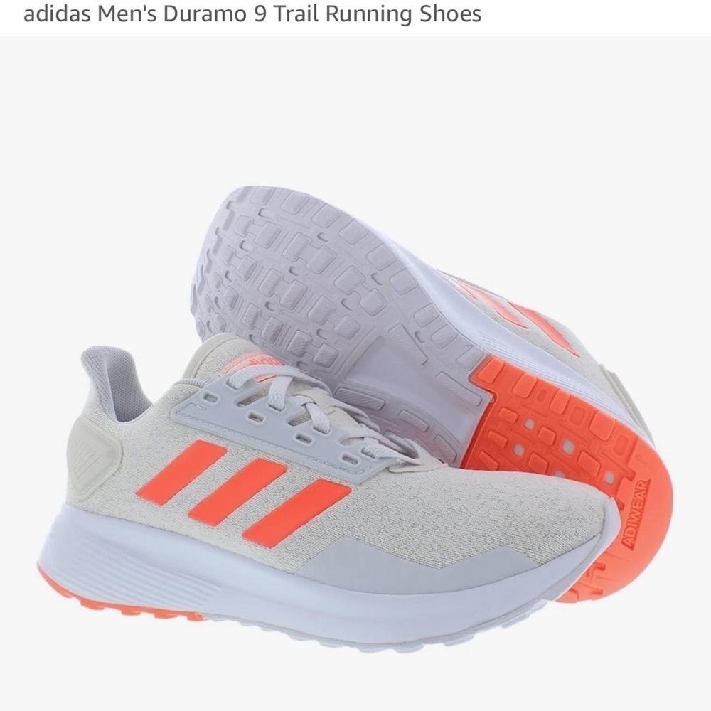 ADIDAS
DURAMO 9
sneakers for women
AUTHENTIC
US size 8.5 light grey pink strips - Picture 2 of 12